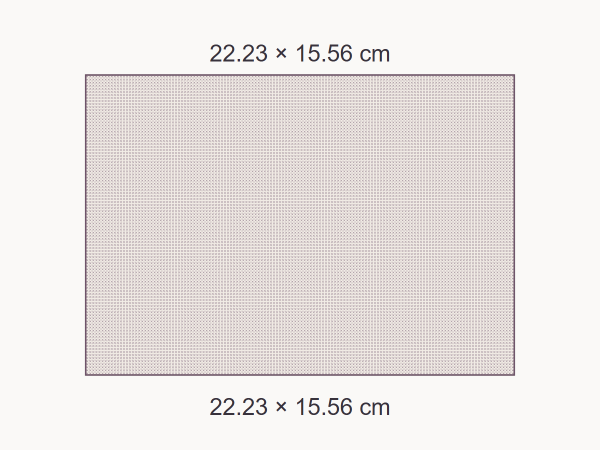 Choose fabric count for a fixed design — measured example