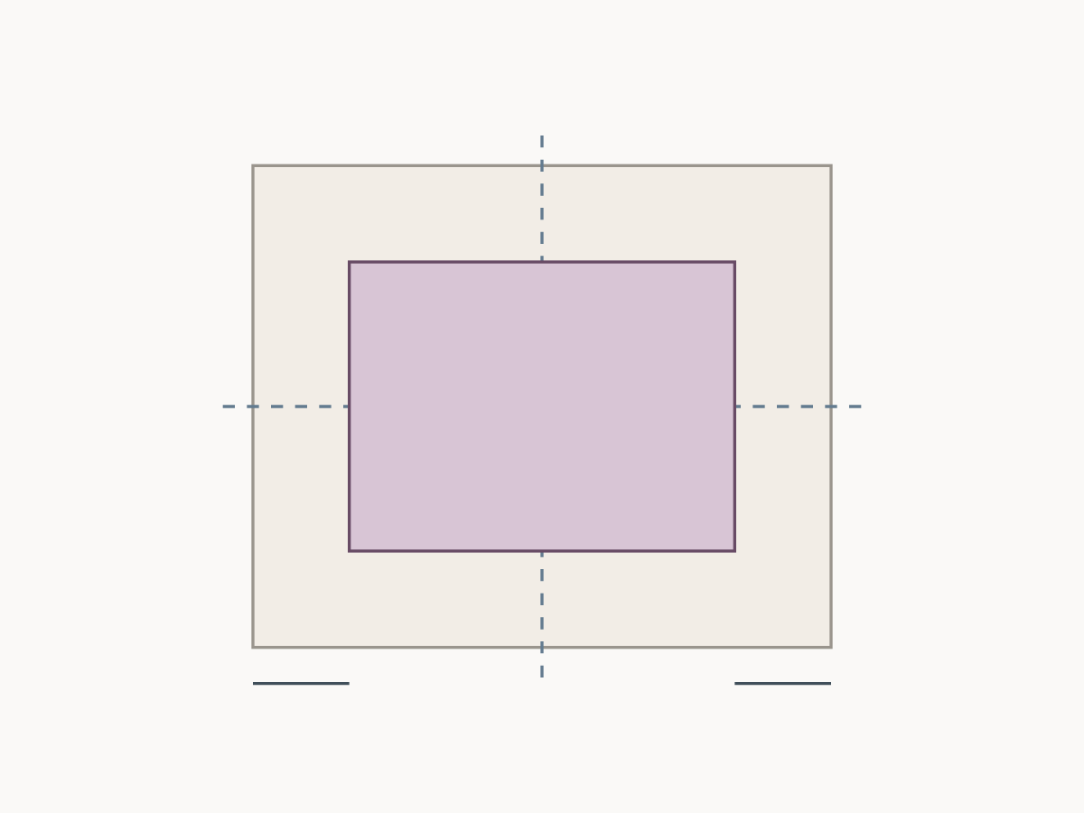 Prepare a counted design for framing — example diagram