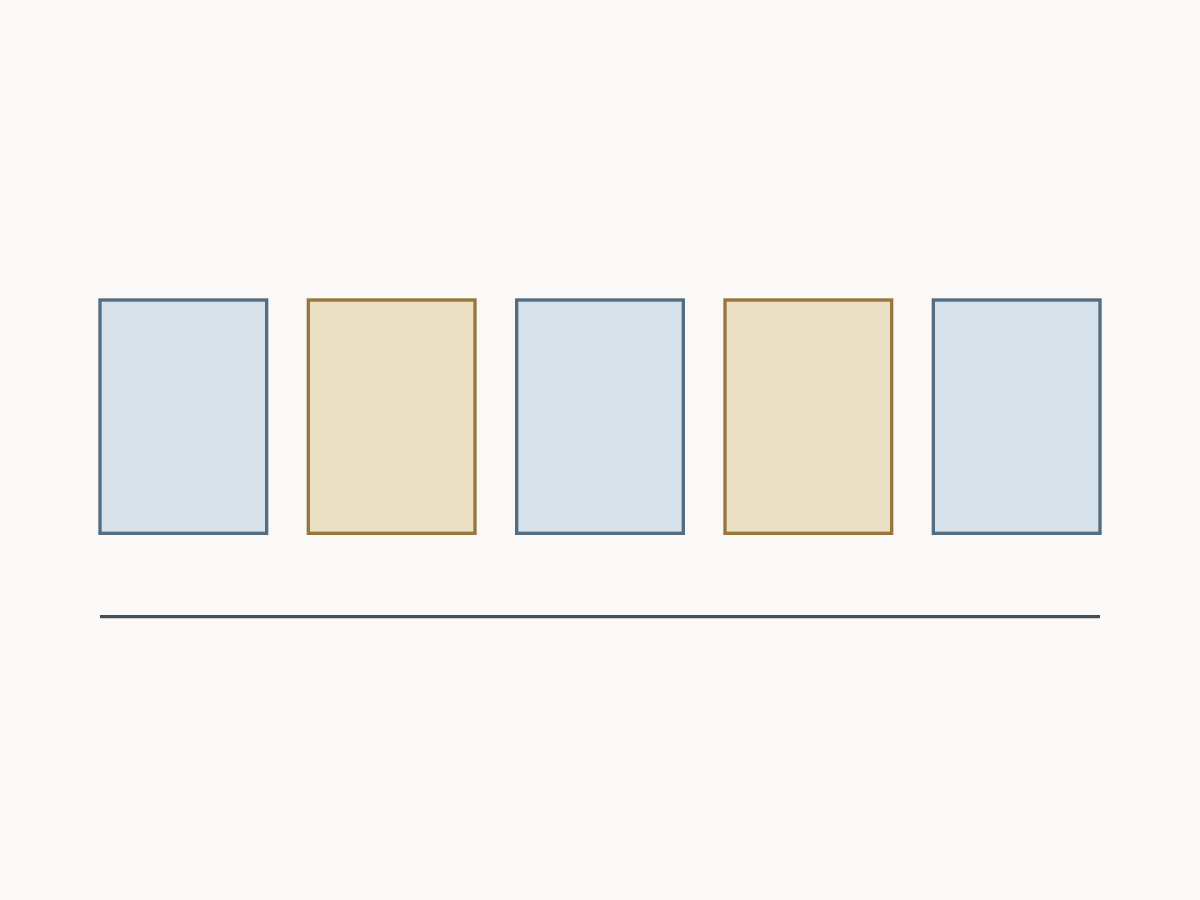 Plan a repeated border on table linen — example diagram