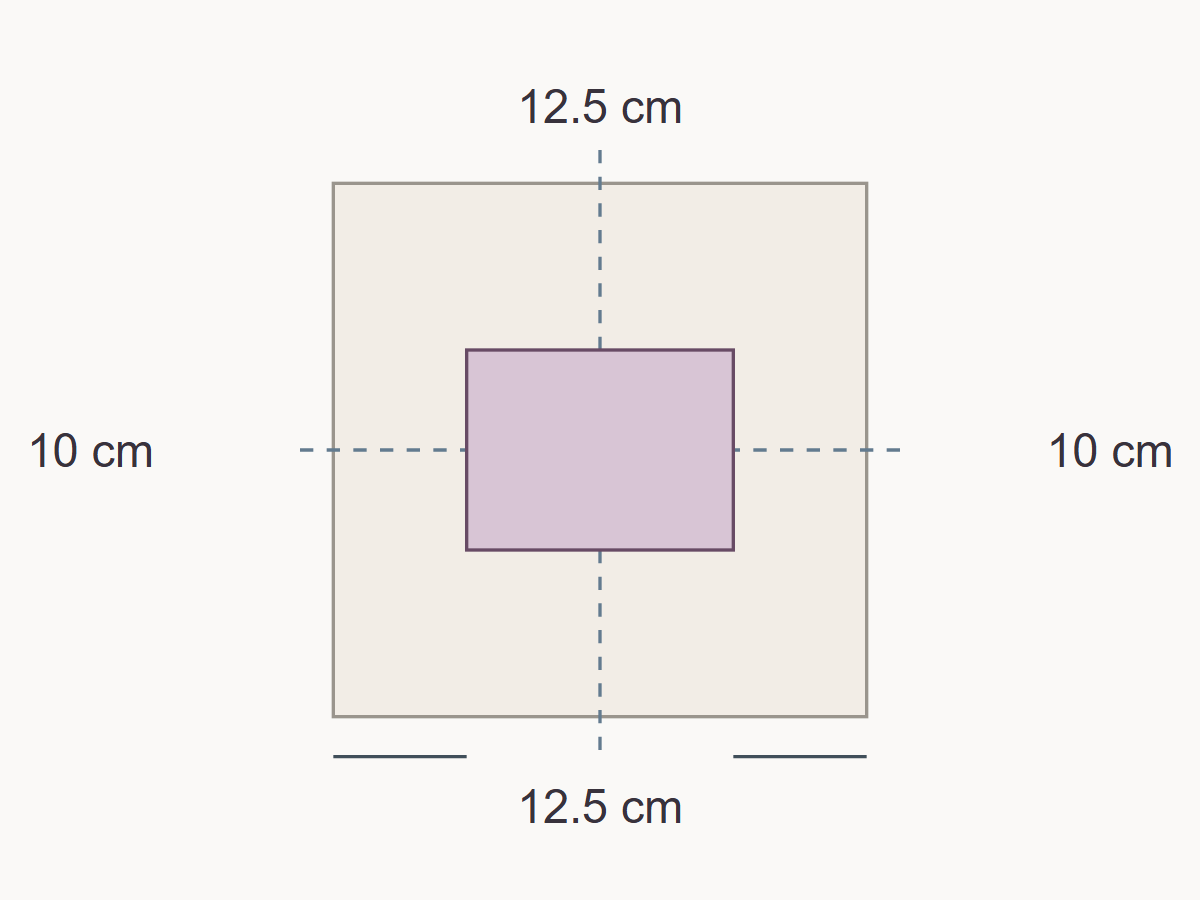Plan an embroidered cushion front and allowances — measured example