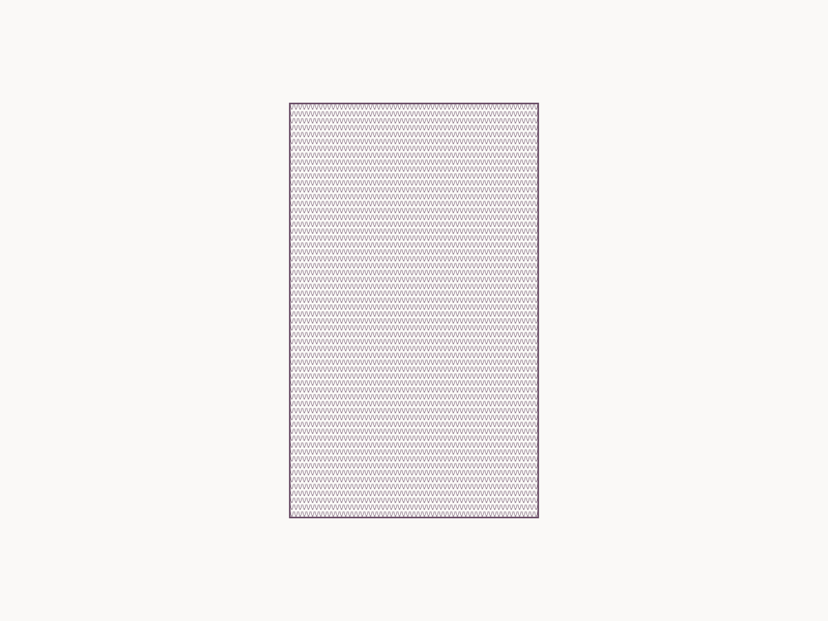 Calculate crochet rows for a height — example diagram