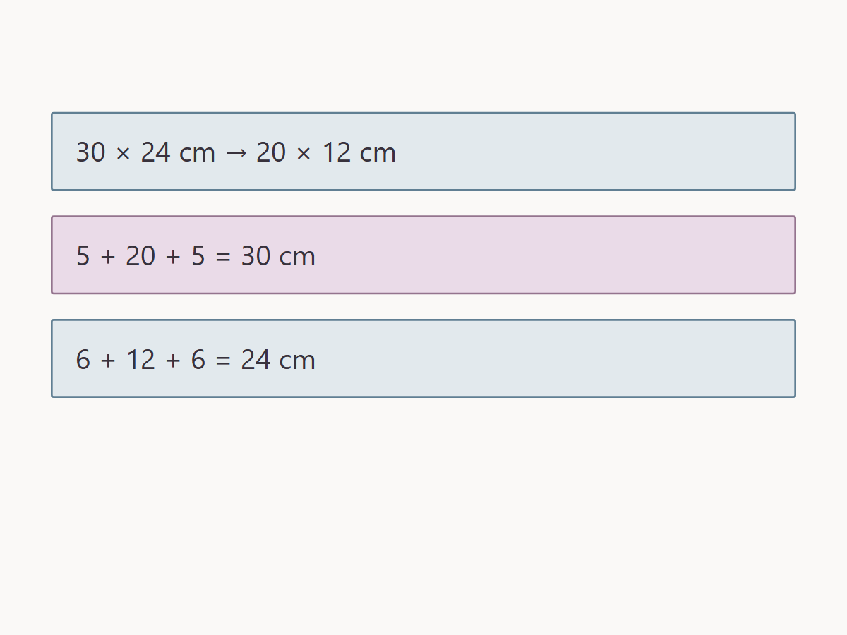Center a rectangular embroidery design — calculation check