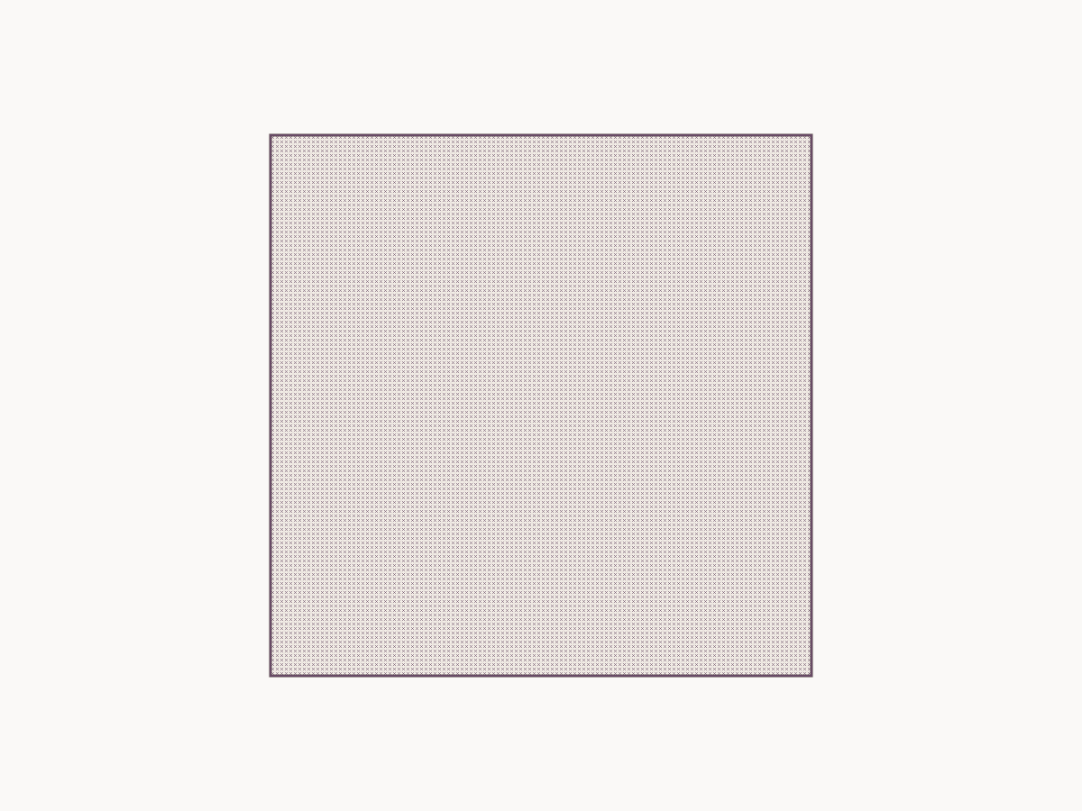 Plan needlepoint from canvas count — example diagram
