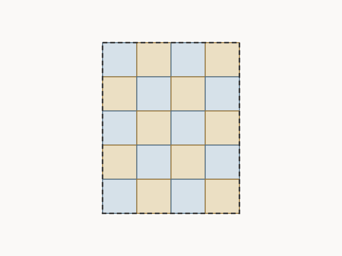 Plan a modular or mitred blanket — example diagram