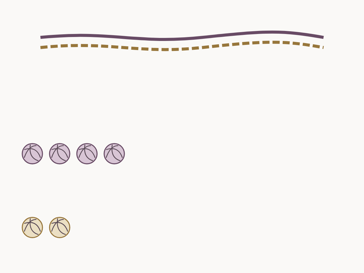 Plan a scarf with two yarns held together — example diagram