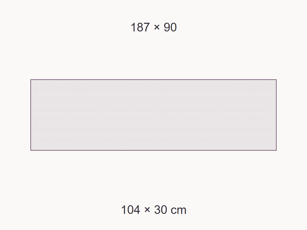 Select a crochet garment size from finished gauge — measured example