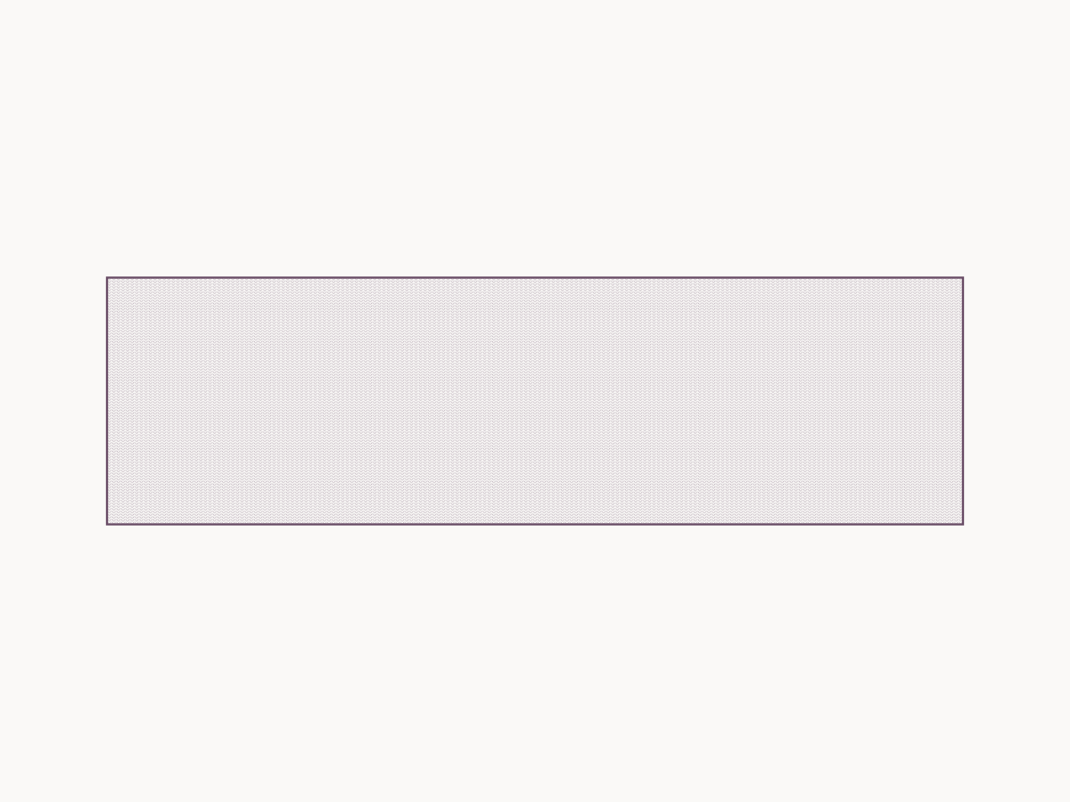 Select a crochet garment size from finished gauge — example diagram