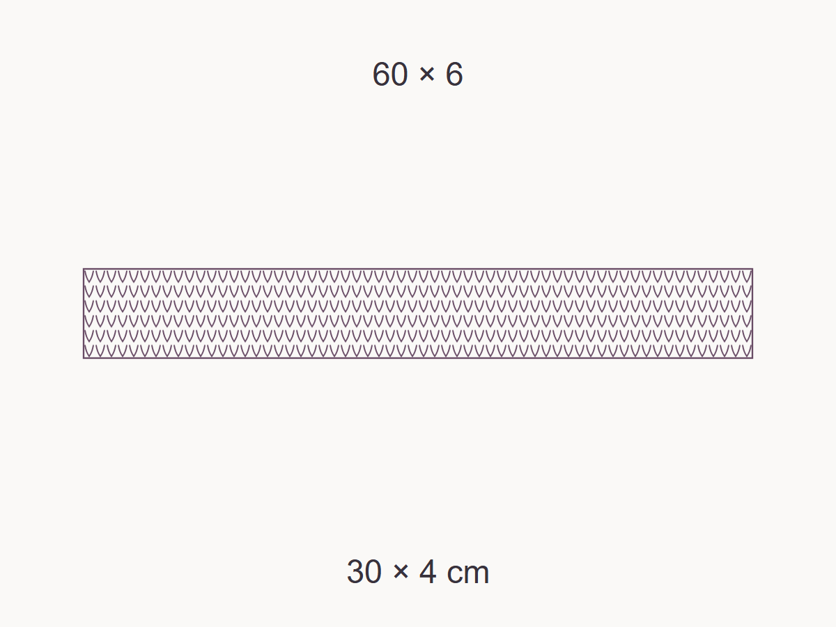 Adapt crochet sleeve or body length — measured example