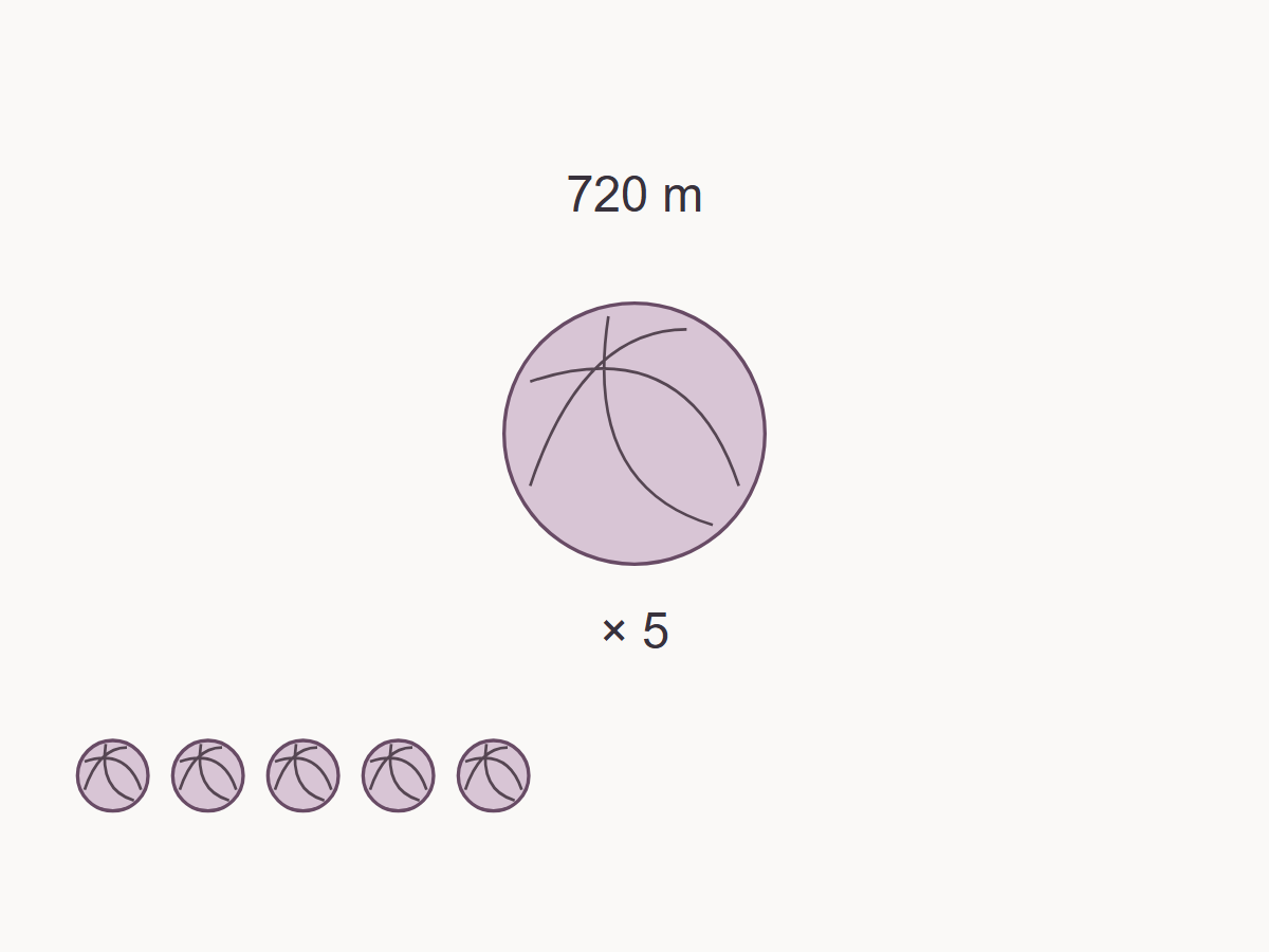 Convert a weight requirement into a replacement plan — measured example